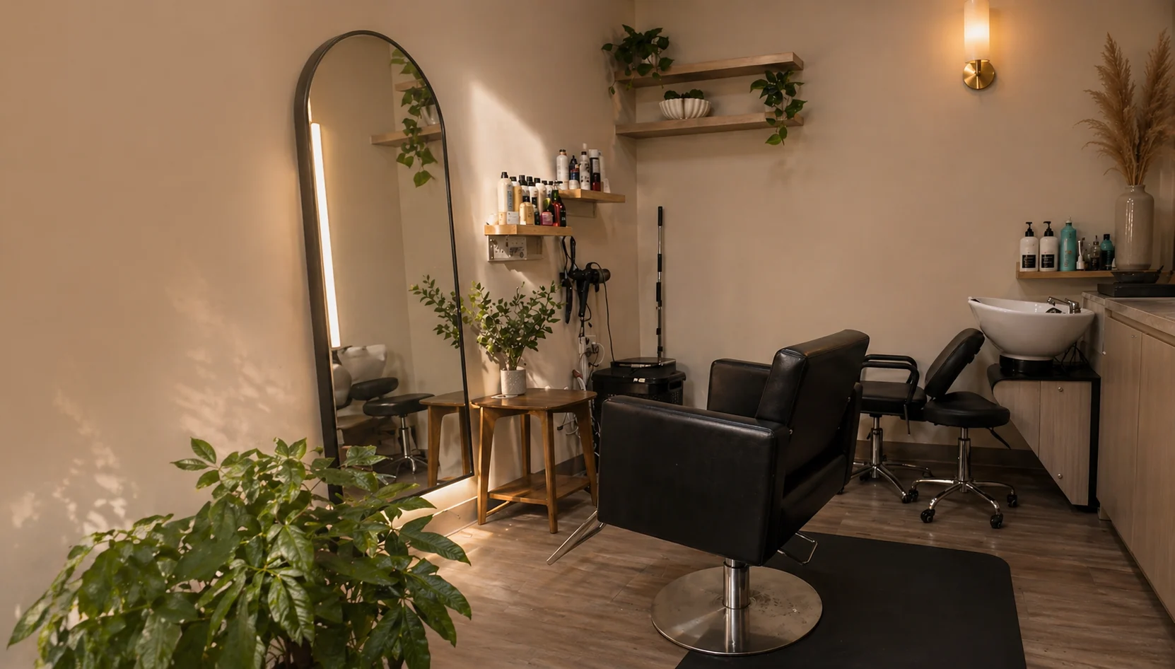 Private salon studio at Dianna Styles Hair Studio in San Diego